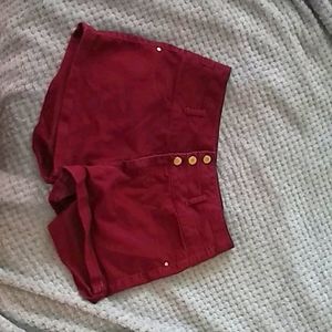 Maroon shorts